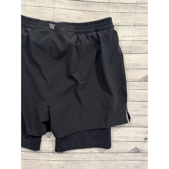 MACK WELDON Mens Stratus Compression Lined Short XL Black Zip Pockets 7” Inseam - Picture 14 of 16